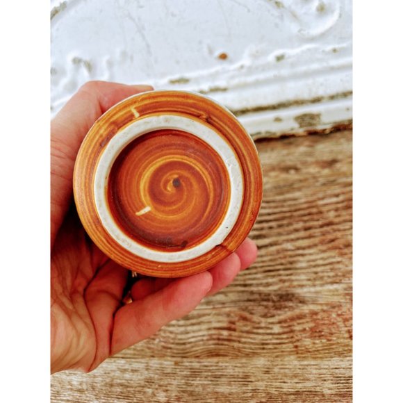 Vintage Japanese Raku Crackle Glaze Cup - Picture 5 of 9